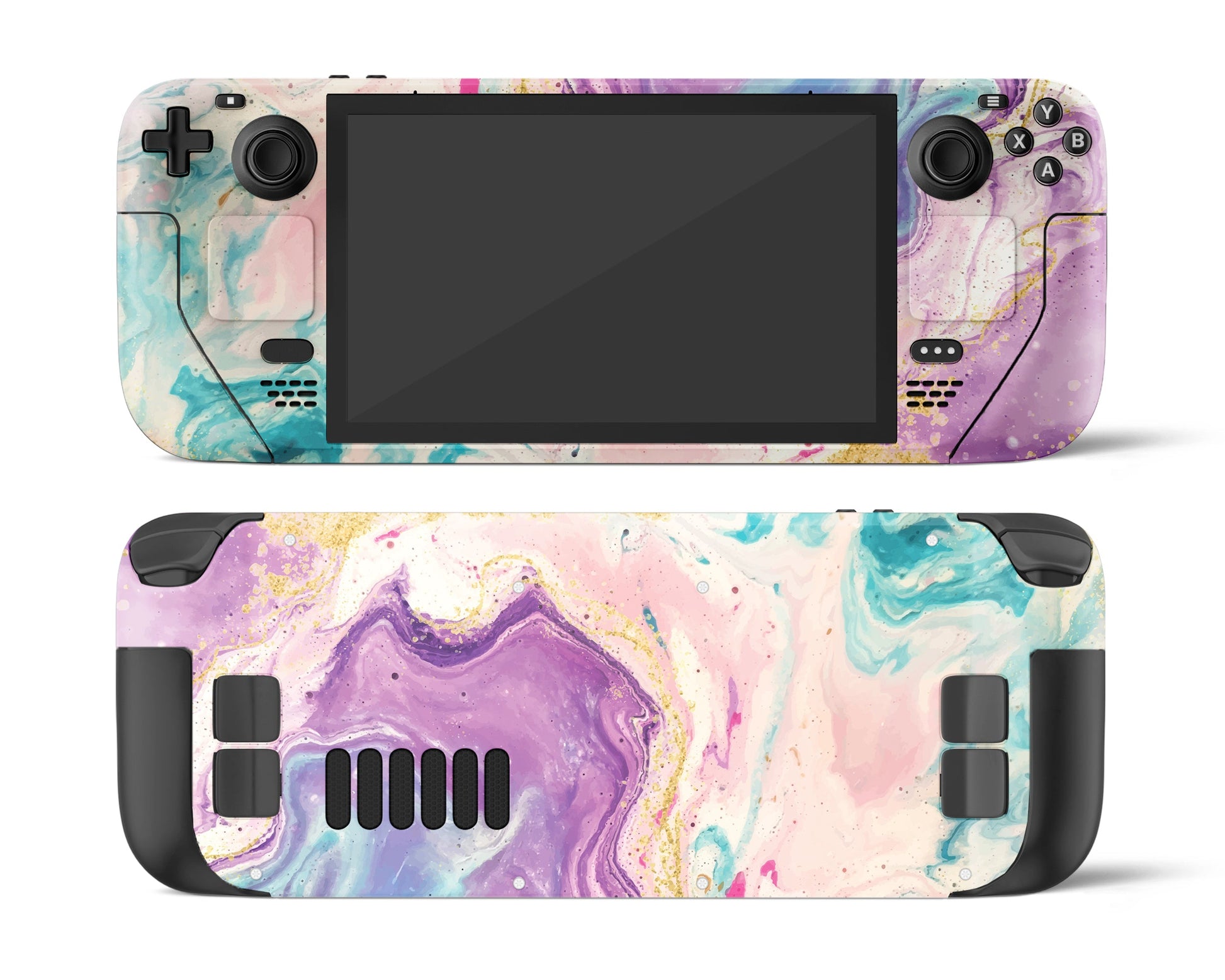 Lux Skins Steam Deck Liquid Marble Swirl Full Set Skins - Pattern Marble Skin