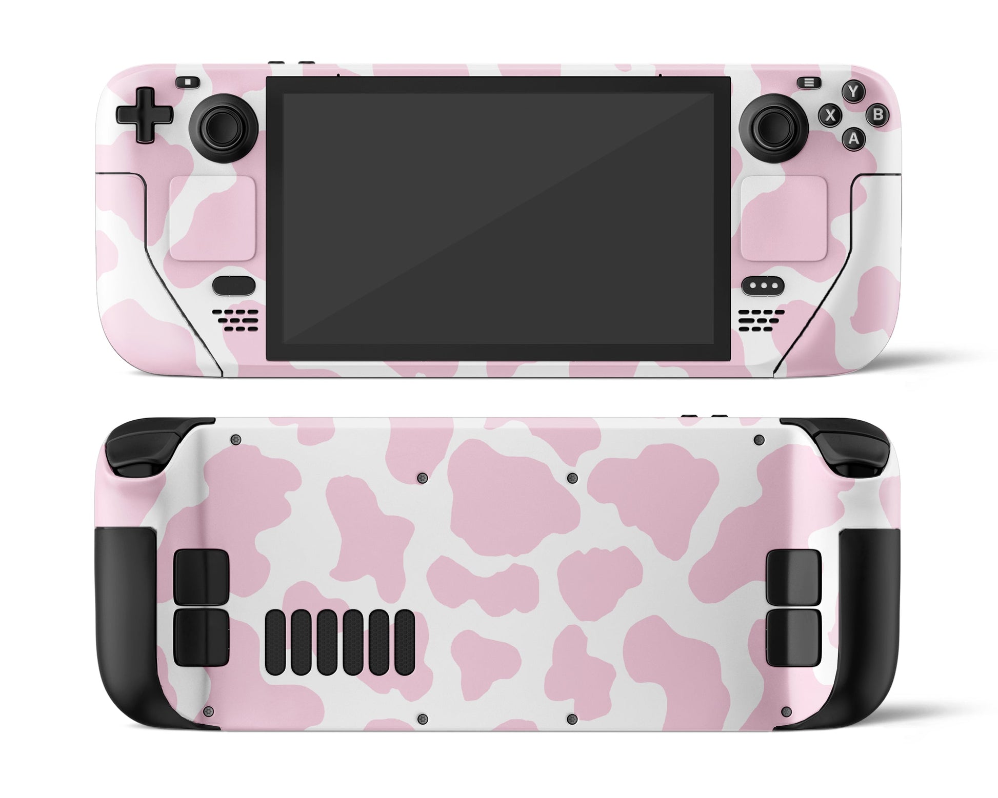 Lux Skins Steam Deck Strawberry Milk Cow Print Full Set Skins - Art Animals Skin