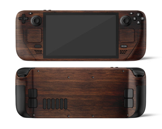 Lux Skins Steam Deck Walnut Wood Texture Full Set Skins - Pattern Texture Skin