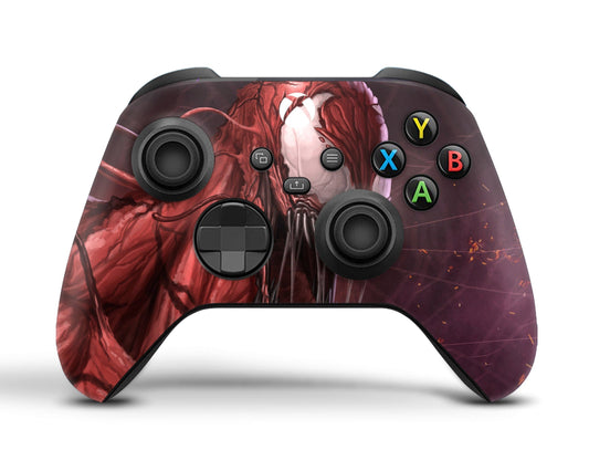 Lux Skins Xbox Series Controller Red CarnageSkins - Pop culture Venom Skin