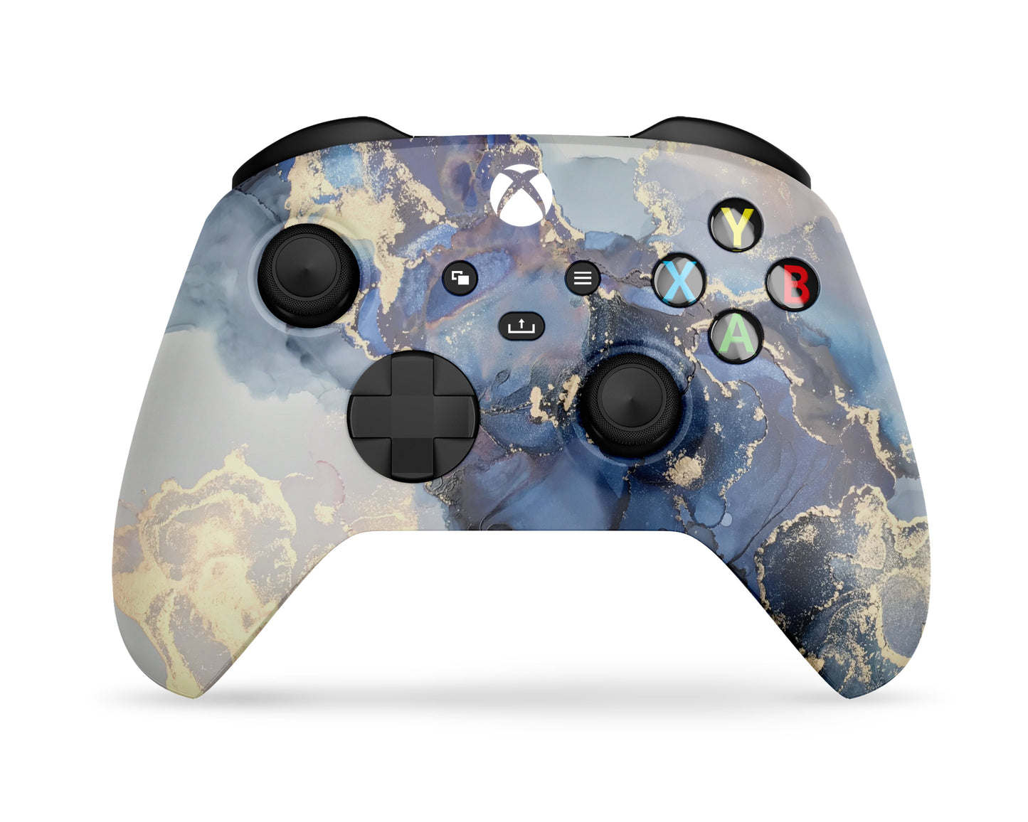 Lux Skins Xbox Series X Ethereal Blue Gold Marble Xbox Series X Skins - Pattern Marble & S Skin