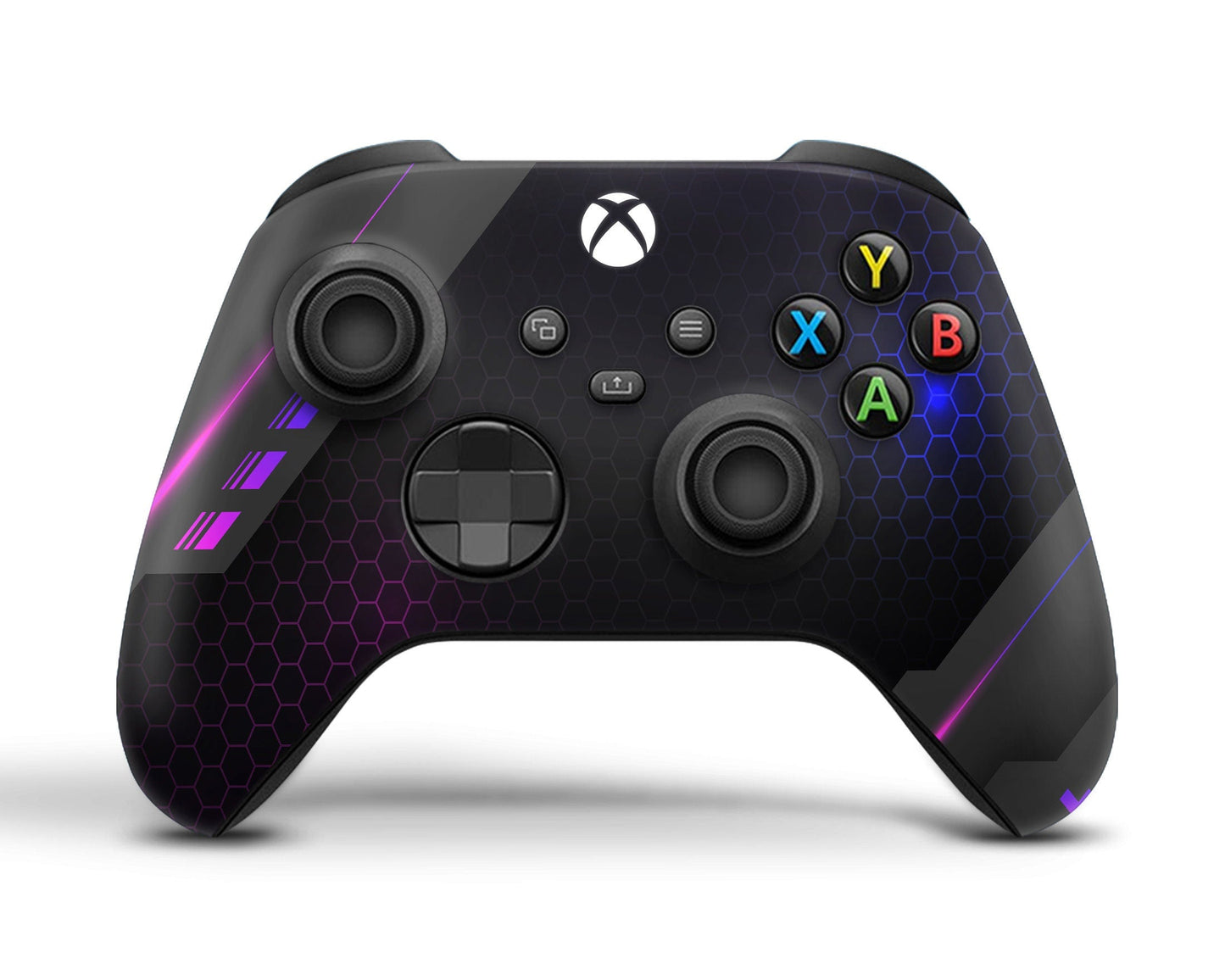 Lux Skins Xbox Series Controller Neon Galatic Slate BlackSkins - Pattern Texture Skin