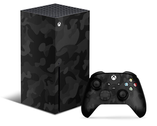 Lux Skins Xbox Series X Black Camo Xbox Series X Skins - Pattern Camo & S Skin