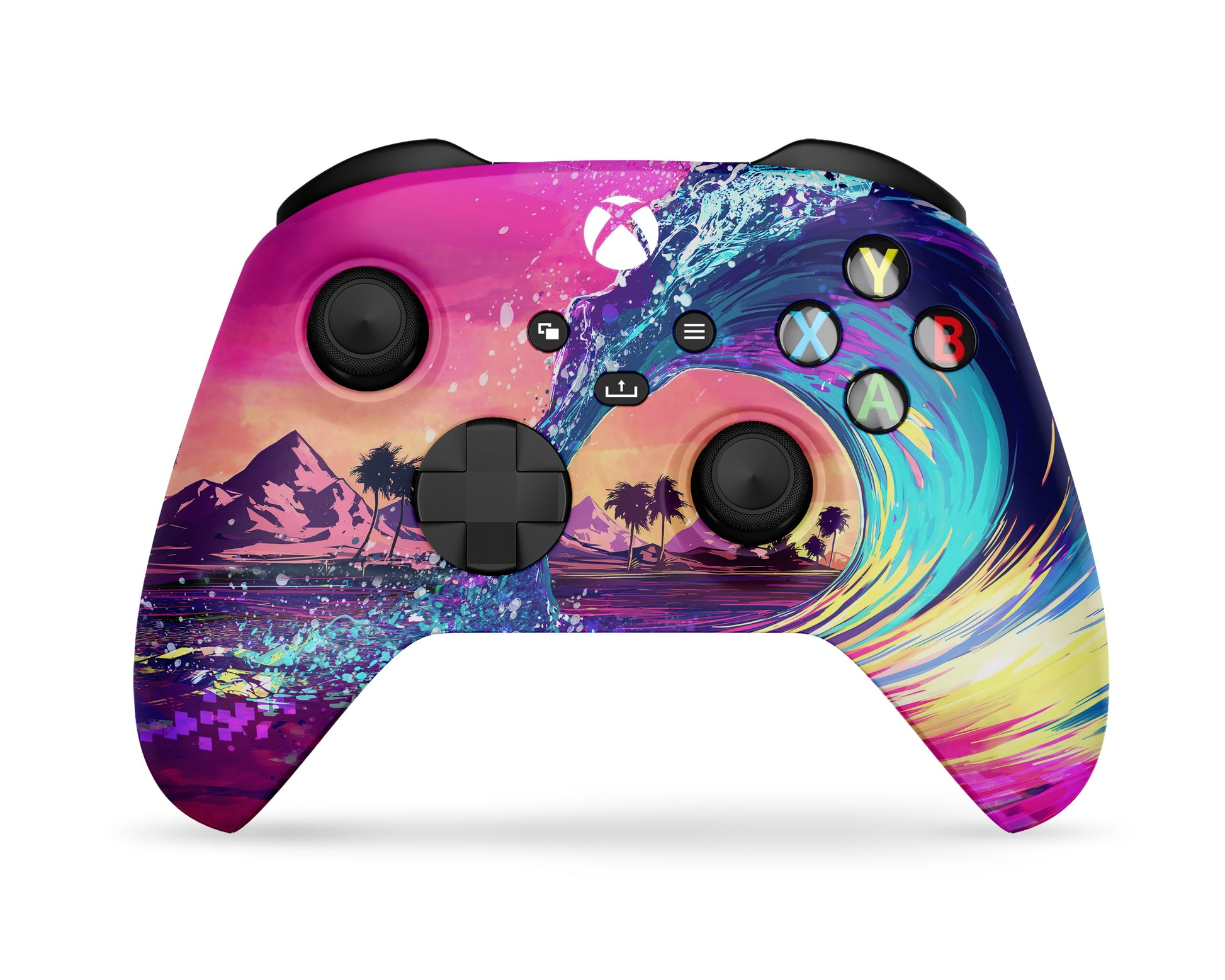 Lux Skins Xbox Series Controller Retrowave SynthwaveSkins - Pop culture Retro Skin