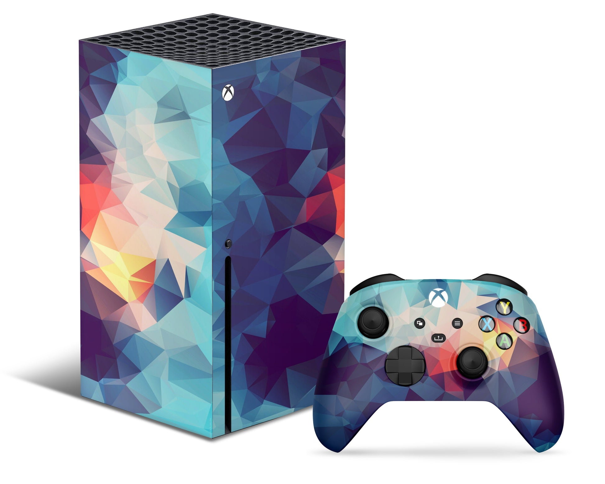 Lux Skins Xbox Series X Retro Geometric Xbox Series X Skins - Pattern Artwork & S Skin