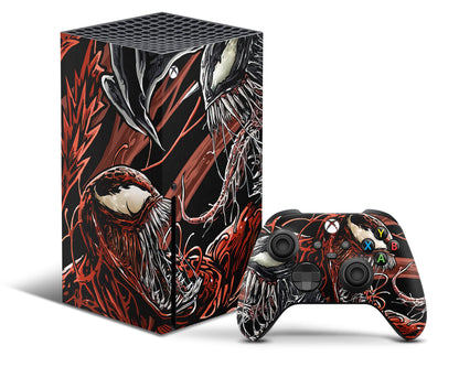 Lux Skins Xbox Series X Venom vs Carnage Xbox Series X Skins - Pop culture Comics & S Skin