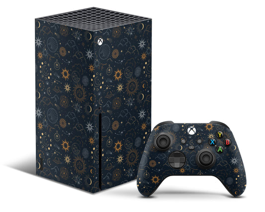 Lux Skins Xbox Series X Constellation Stargazing Night Xbox Series X Skins - Pattern Galaxy & S Skin