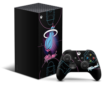 Lux Skins Xbox Series X Miami Heat Xbox Series X Skins - Sports Basketball & S Skin