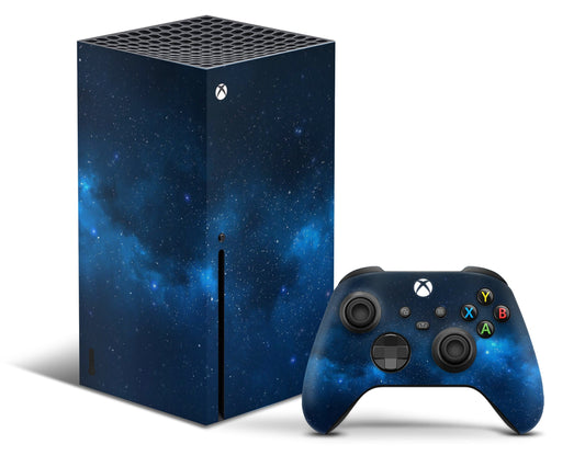 Lux Skins Xbox Series X Blue Stardust Galaxy Xbox Series X Skins - Galaxy Artwork & S Skin