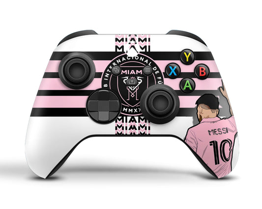 Lux Skins Xbox Series X Inter Miami Lionel Messi Xbox Series X Skins - Sports Soccer & S Skin