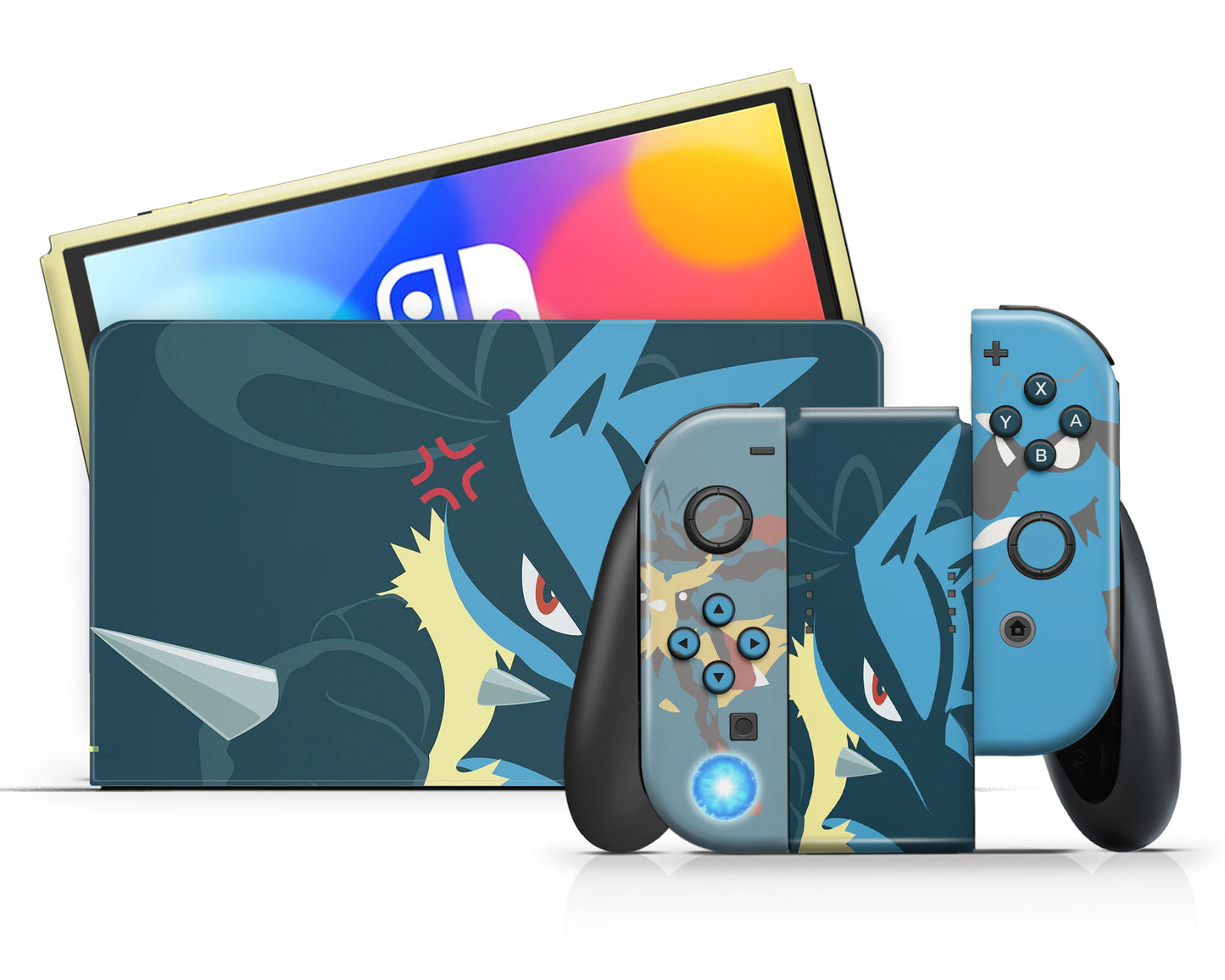 Pokemon Lucario Nintendo Switch OLED Skin