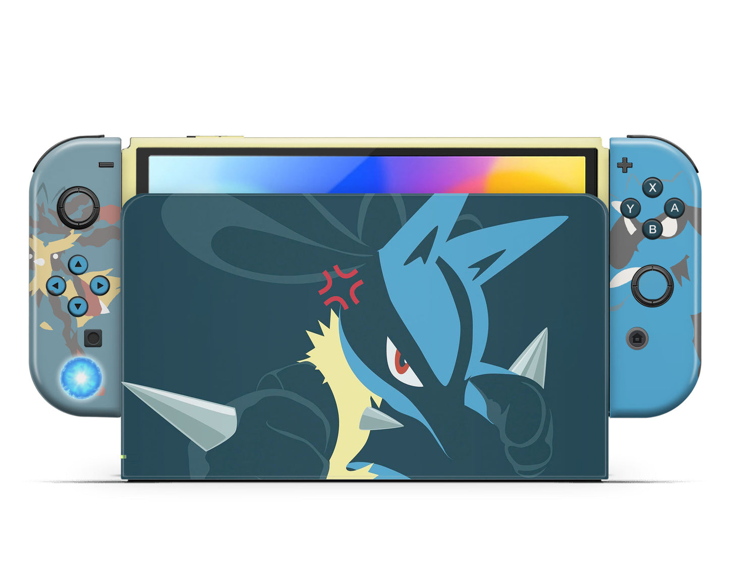 Pokemon Lucario Nintendo Switch OLED Skin