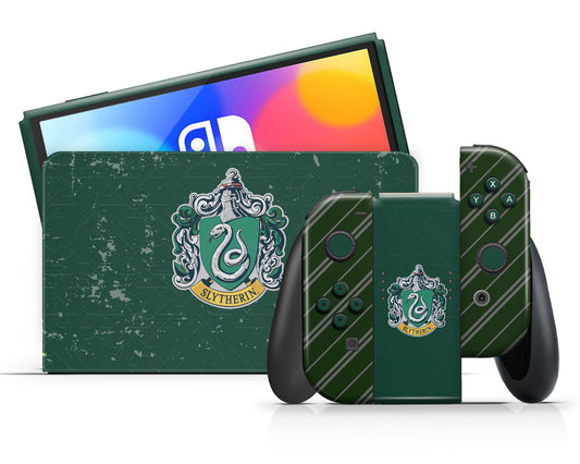 Harry Potter Slytherin Nintendo Switch OLED Skin