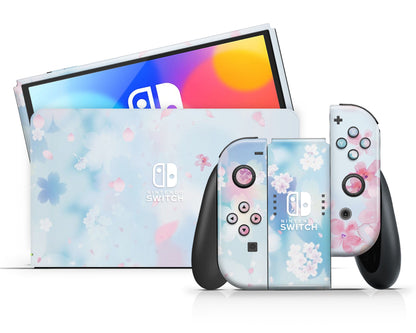 Cherry Blossom Sakura Flower Nintendo Switch OLED Skin