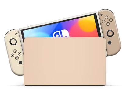 Creme Caramel Nintendo Switch OLED Skin