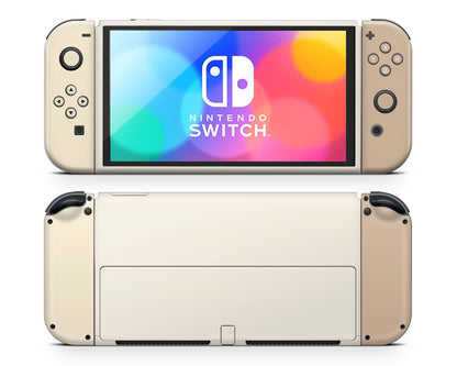 Creme Caramel Nintendo Switch OLED Skin