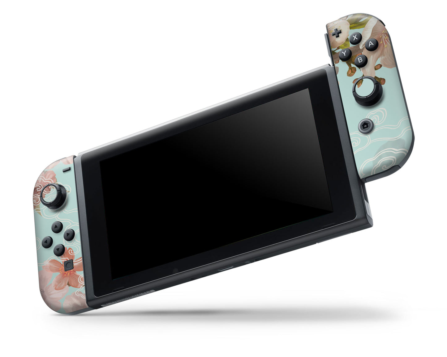 Yin Yang Koi Rose Light Nintendo Switch OLED Skin