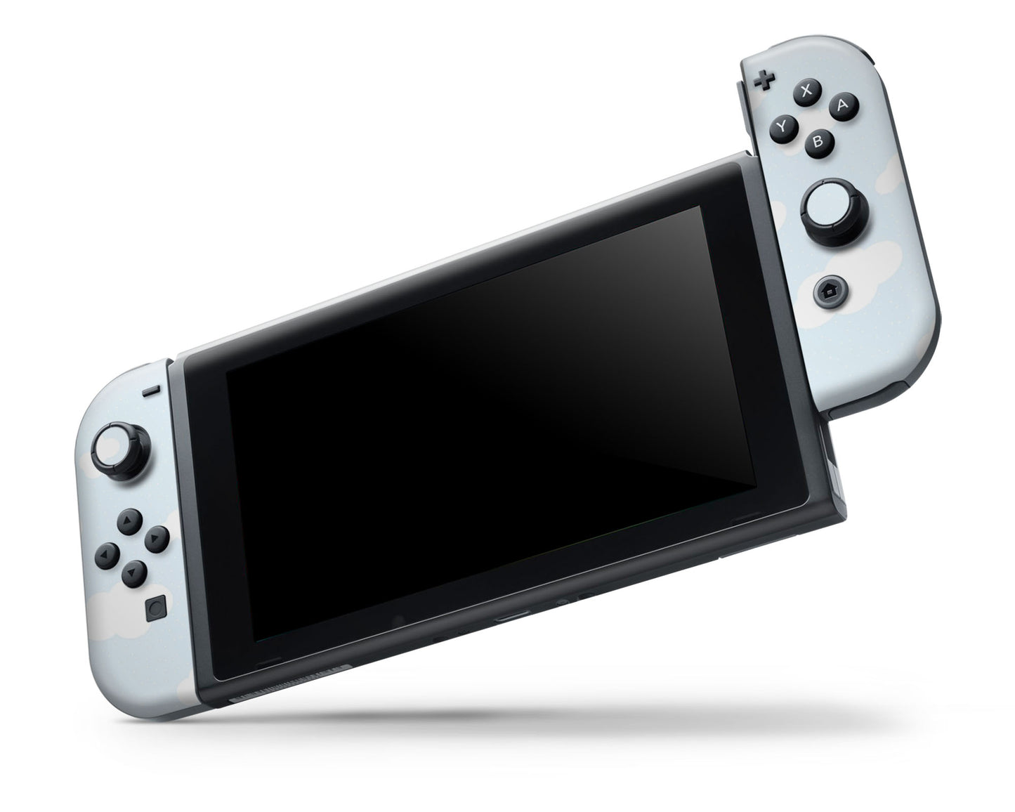 Cute Blue Clouds Nintendo Switch OLED Skin