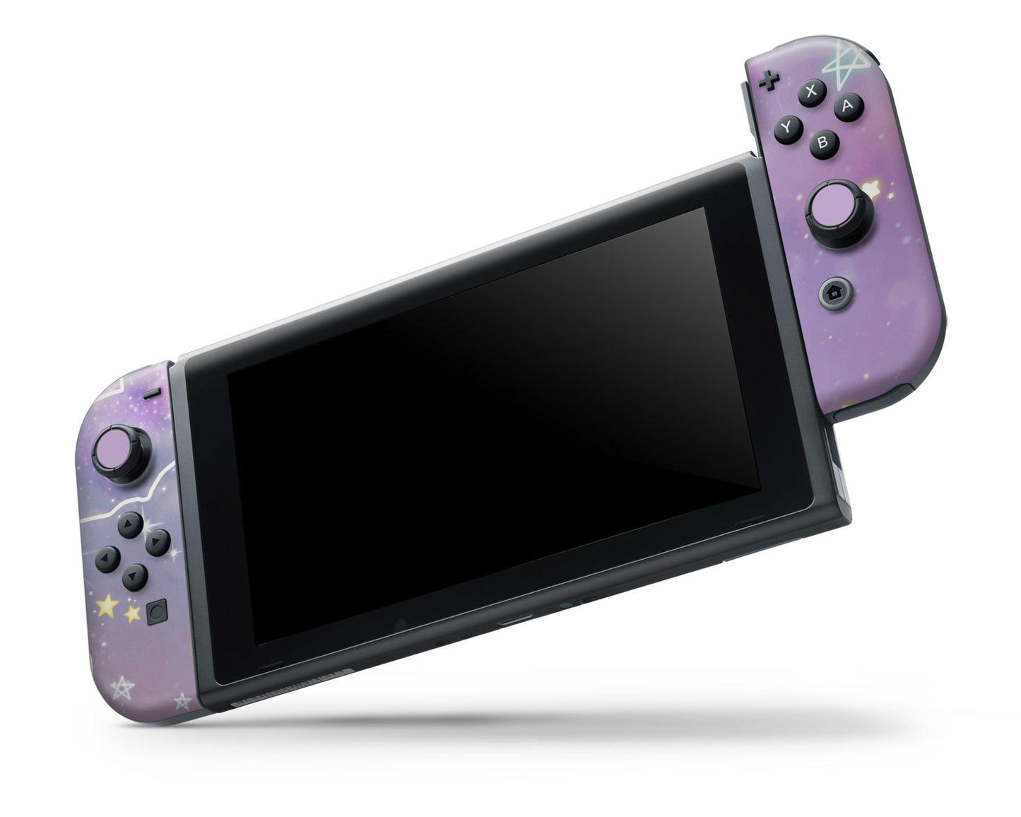 Pastel Purple Galaxy Nintendo Switch OLED Skin