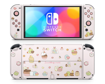 Sumikko Gurashi Pink Nintendo Switch Skin