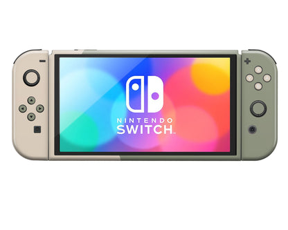 Two Tone Wild Sage Green Cream Nintendo Switch OLED Skin