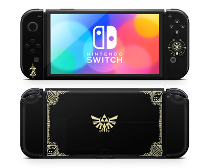 Zelda Hyrule Warriors Black Nintendo Switch OLED Skin